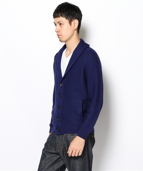 EDIFICE（エディフィス）の「◇Meliuoラーベンショール カーディガン（カーディガン/ボレロ・メンズ・ブルー系その他/ネイビー/キャメル/チャコールグレー/ブラック/アイボリー・44/46/48/50）」の9枚目の写真
