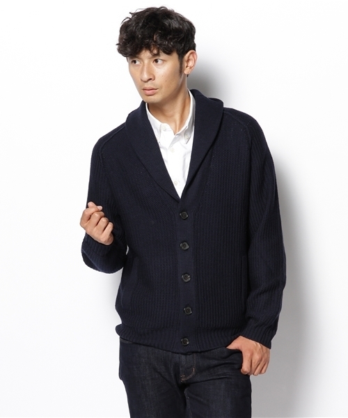 EDIFICE（エディフィス）の「◇Meliuoラーベンショール カーディガン（カーディガン/ボレロ・メンズ・ブルー系その他/ネイビー/キャメル/チャコールグレー/ブラック/アイボリー・44/46/48/50）」の16枚目の写真