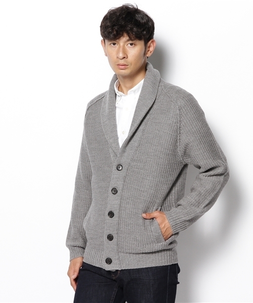 EDIFICE（エディフィス）の「◇Meliuoラーベンショール カーディガン（カーディガン/ボレロ・メンズ・ブルー系その他/ネイビー/キャメル/チャコールグレー/ブラック/アイボリー・44/46/48/50）」の7枚目の写真