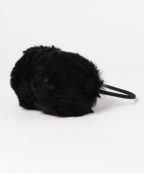 KOBE LETTUCE（コウベレタス）の「フェイクファーイヤーマフラー＊レディース/耳あて/アクセサリー/小物/イヤーウォーマー[J682]神戸レタス（イヤーマフ・レディース・ブラック/ベージュ/アイボリー・FREE）」の2枚目の写真