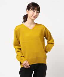 ・両Vネックニットプルオーバー＊