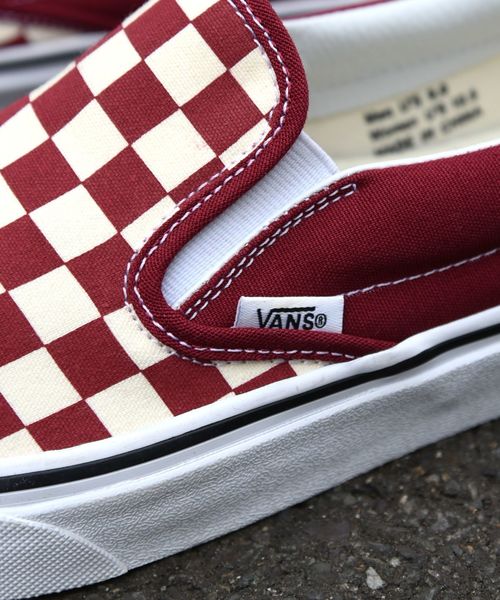 VANS（バンズ）の「VANS: 【エクスクルーシブ】 UA CLASSIC SLIP-ON（スリッポン・メンズ・ライトブルー/ワイン・8/8.5/9/9.5/10/11）」の5枚目の写真