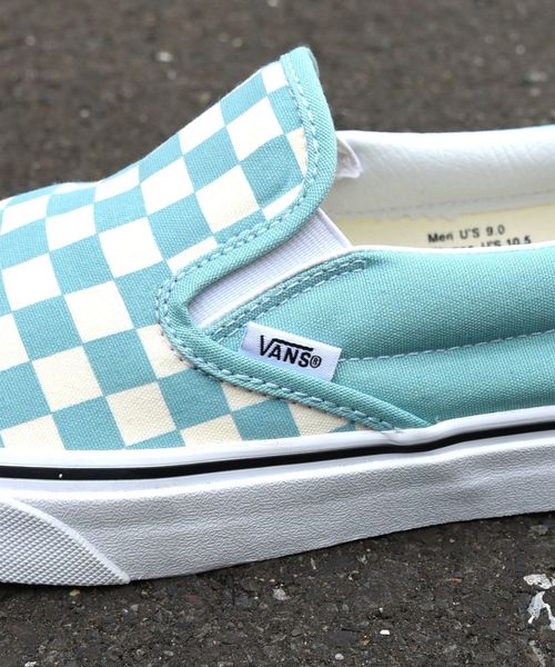 VANS（バンズ）の「VANS: 【エクスクルーシブ】 UA CLASSIC SLIP-ON（スリッポン・メンズ・ライトブルー/ワイン・8/8.5/9/9.5/10/11）」の12枚目の写真