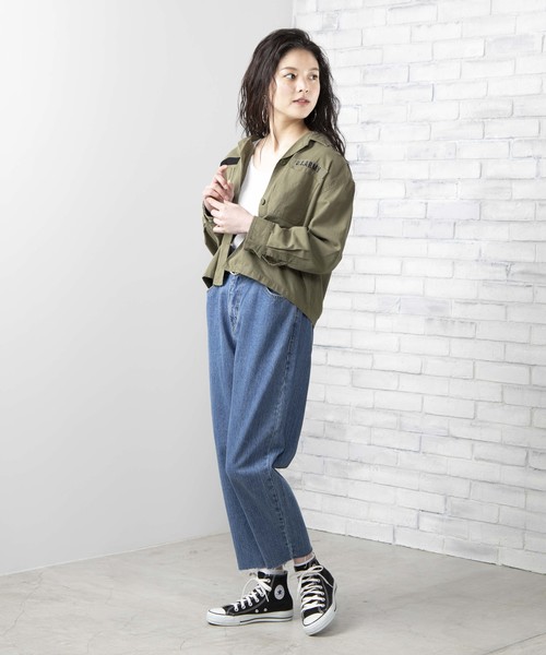 WEGO(ウィゴー)の「WEGO/ギャザーマムパンツ(デニムパンツ・レディース・インディゴブルー/ライトインディゴブルー・FREE)」の15枚目の写真