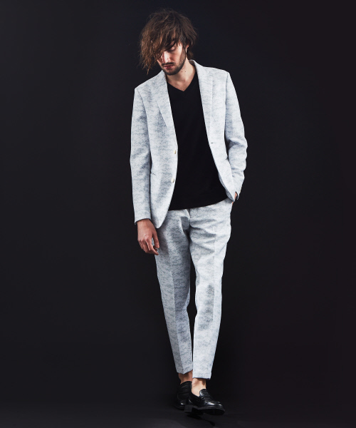 5351 POUR LES HOMMES(ゴーサンゴーイチプールオム)の「【セットアップ対応】デジタルカモフラージュ ノッチドラペル ジャケット(テーラードジャケット・メンズ・ブラック/オフホワイト・44/46/48)」の3枚目の写真