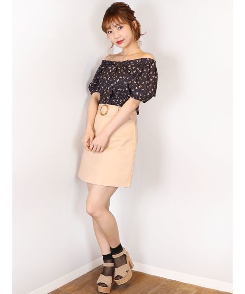 dazzlin（ダズリン）の「おはなプリントブラウス（シャツ/ブラウス・レディース・オフホワイト/ブラック・SMALL/MEDIUM）」の17枚目の写真