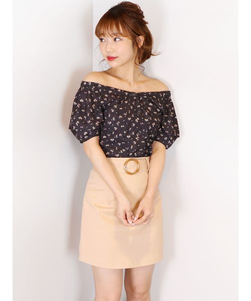 dazzlin（ダズリン）の「おはなプリントブラウス（シャツ/ブラウス・レディース・オフホワイト/ブラック・SMALL/MEDIUM）」の14枚目の写真