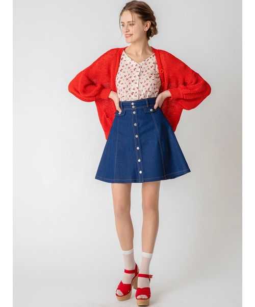 dazzlin（ダズリン）の「おはなプリントブラウス（シャツ/ブラウス・レディース・オフホワイト/ブラック・SMALL/MEDIUM）」の16枚目の写真