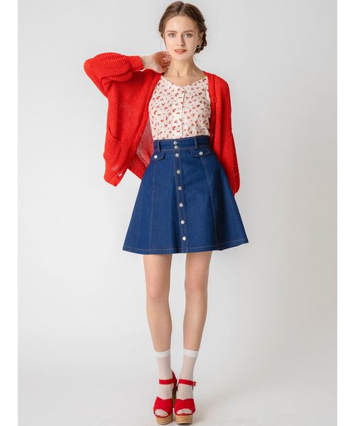 dazzlin（ダズリン）の「おはなプリントブラウス（シャツ/ブラウス・レディース・オフホワイト/ブラック・SMALL/MEDIUM）」の13枚目の写真