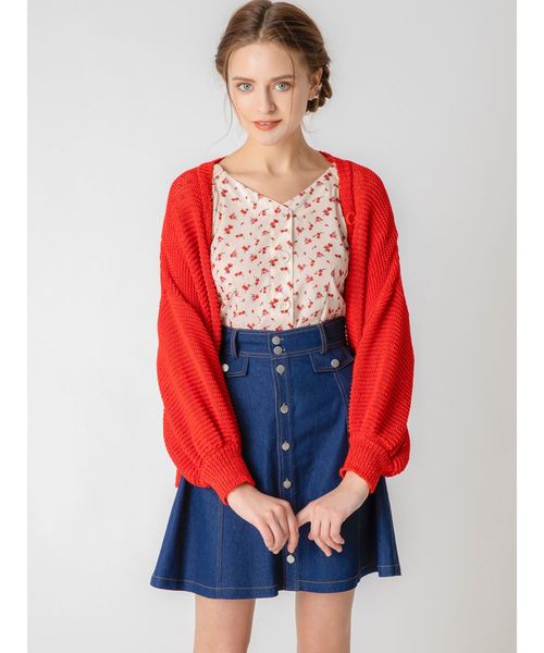 dazzlin（ダズリン）の「おはなプリントブラウス（シャツ/ブラウス・レディース・オフホワイト/ブラック・SMALL/MEDIUM）」の10枚目の写真