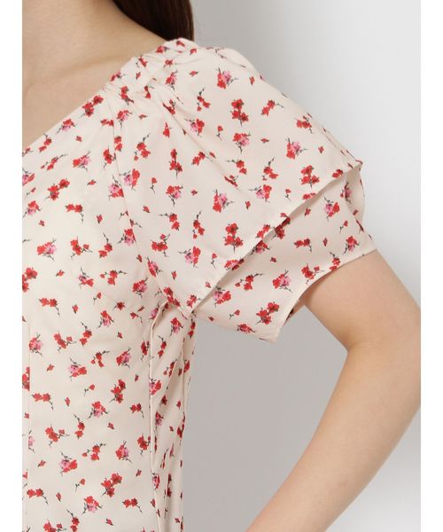 dazzlin（ダズリン）の「おはなプリントブラウス（シャツ/ブラウス・レディース・オフホワイト/ブラック・SMALL/MEDIUM）」の3枚目の写真