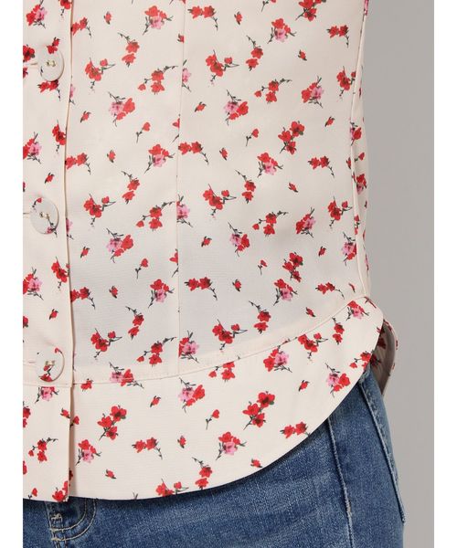 dazzlin（ダズリン）の「おはなプリントブラウス（シャツ/ブラウス・レディース・オフホワイト/ブラック・SMALL/MEDIUM）」の15枚目の写真
