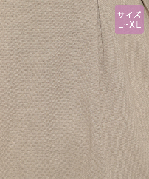 apres jour（アプレジュール）の「【大きいサイズ】Vボタン麻混ワンピース【ZOZOTOZN限定アイテム】（ワンピース・レディース・ベージュ/ラベンダー・X-LARGE）」の16枚目の写真