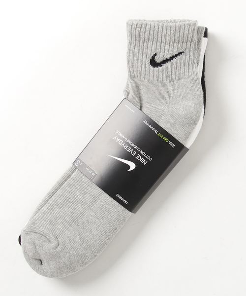 NIKE（ナイキ）の「NIKE ナイキ エブリデイ クッション アンクル トレーニングソックス (3足) / NIKE 【SP】（ソックス/靴下・メンズ・ホワイト/マルチ/ブラック・25-27/23-25/27-29）」の6枚目の写真