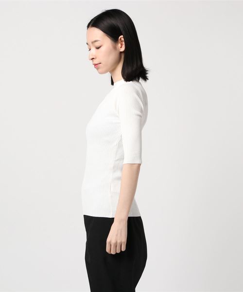 LUGG NAGG(ラグナグ)の「【Jewelobe/ ジュエローブ】オープンショルダーリブニット(ニット/セーター・レディース・ブラック/オフホワイト/グリーン/ブルー/ピンク・FREE)」の8枚目の写真