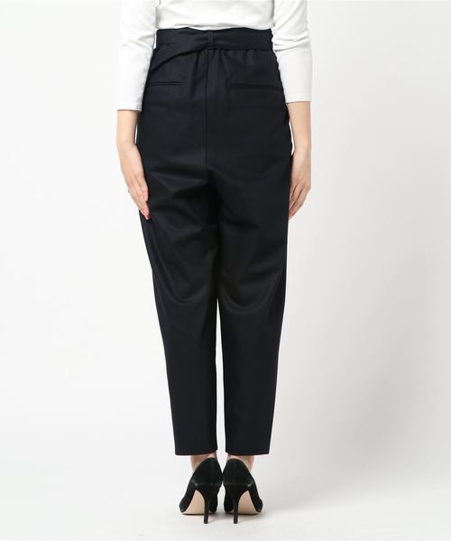 M/M ATTACHMENT（エムエムアタッチメント）の「【M/M ATTACHMENT】カシミヤ混ポプリンメルトンペグトップパンツ（その他パンツ・レディース・ネイビー・1/2）」の3枚目の写真