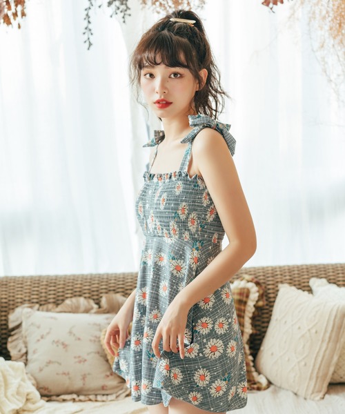 同化する 魅惑的な 回転させる 水着 花 柄 ワンピース Diepslootarts Org