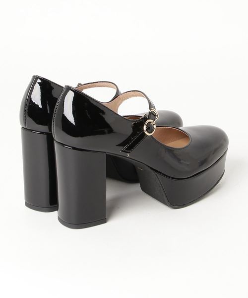 あしながおじさん（アシナガオジサン）の「〈あしながおじさん〉厚底ストラップパンプス（パンプス・レディース・クリアブラック/チェック/ブラック/レッド・22.5cm/24.0cm/23.0cm/23.5cm/24.5cm）」の13枚目の写真