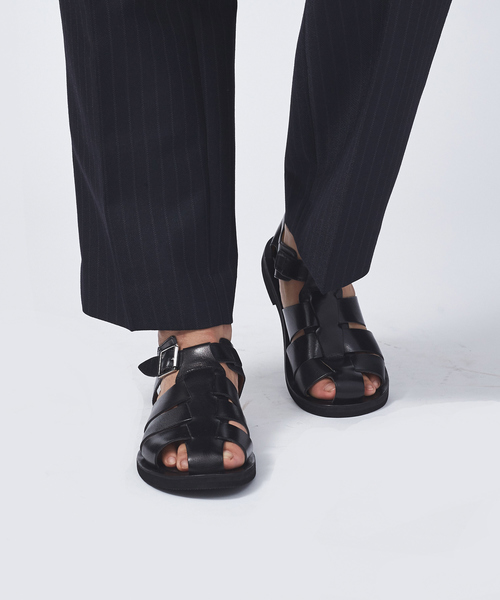 alfredoBANNISTER（アルフレッドバニスター）の「グルカサンダル（サンダル・メンズ・ブラック/ダークブラウン・39/40/42/43/44/41）」の20枚目の写真