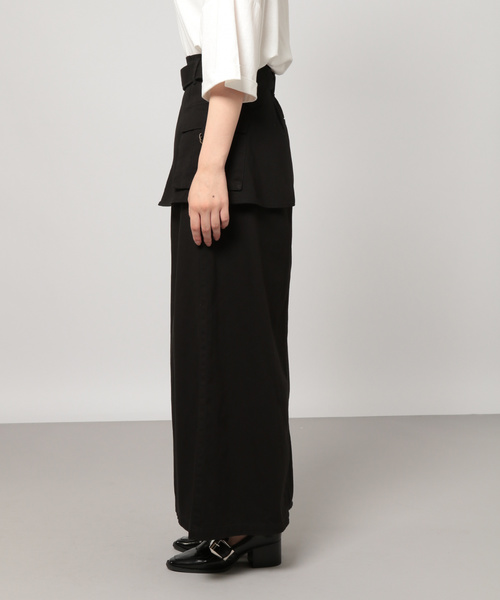 PAGEBOY（ページボーイ）の「エプロンポケットミリタリースカート（スカート・レディース・ブラック/カーキ/キャメル・FREE）」の10枚目の写真