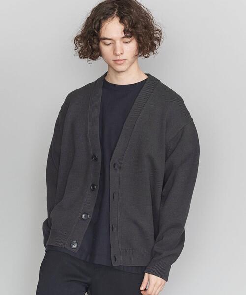 BEAUTY&YOUTH UNITED ARROWS（ビューティーアンドユースユナイテッドアローズ）の「BY バルキー ワイド カーディガン（カーディガン/ボレロ・メンズ・ダークグレー/ブラウン/ライム・M/S/L）」の2枚目の写真