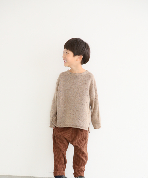 LOWRYS FARM(ローリーズファーム)の「ネップBIGプルオーバー 855970(ニット/セーター・キッズ・ベージュ/ブラウン/グレー/イエロー・110/120/130)」の5枚目の写真