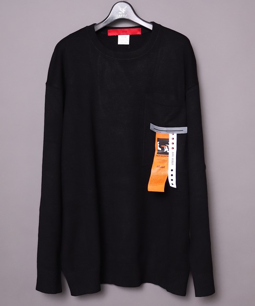 rovtski（ロフトスキー）の「【ビッグシルエット】 SIDDESIGN TOPS/デザイントップス ニットセーター&パーカー（ニット/セーター・レディース・ブラック系その他/グリーン系その他/ブラック系その他2/ブラック系その他3/ブラック系その他4/ブラック系その他5/ブラック系その他6/グリーン系その他2・FREE）」の4枚目の写真