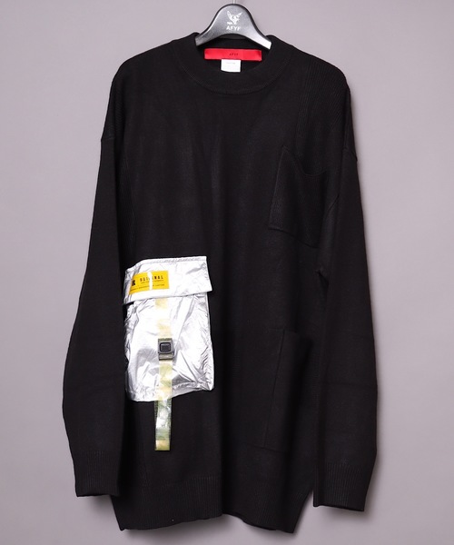 rovtski（ロフトスキー）の「【ビッグシルエット】 SIDDESIGN TOPS/デザイントップス ニットセーター&パーカー（ニット/セーター・レディース・ブラック系その他/グリーン系その他/ブラック系その他2/ブラック系その他3/ブラック系その他4/ブラック系その他5/ブラック系その他6/グリーン系その他2・FREE）」の5枚目の写真