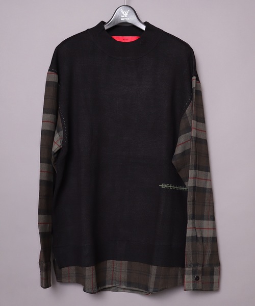 rovtski（ロフトスキー）の「【ビッグシルエット】 SIDDESIGN TOPS/デザイントップス ニットセーター&パーカー（ニット/セーター・レディース・ブラック系その他/グリーン系その他/ブラック系その他2/ブラック系その他3/ブラック系その他4/ブラック系その他5/ブラック系その他6/グリーン系その他2・FREE）」の7枚目の写真