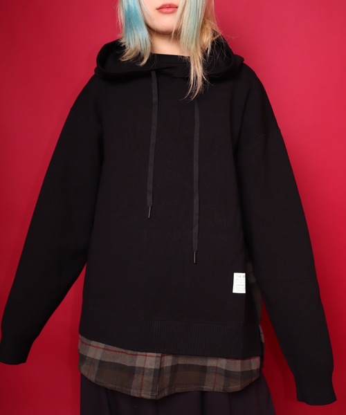 rovtski（ロフトスキー）の「【ビッグシルエット】 SIDDESIGN TOPS/デザイントップス ニットセーター&パーカー（ニット/セーター・レディース・ブラック系その他/グリーン系その他/ブラック系その他2/ブラック系その他3/ブラック系その他4/ブラック系その他5/ブラック系その他6/グリーン系その他2・FREE）」の21枚目の写真