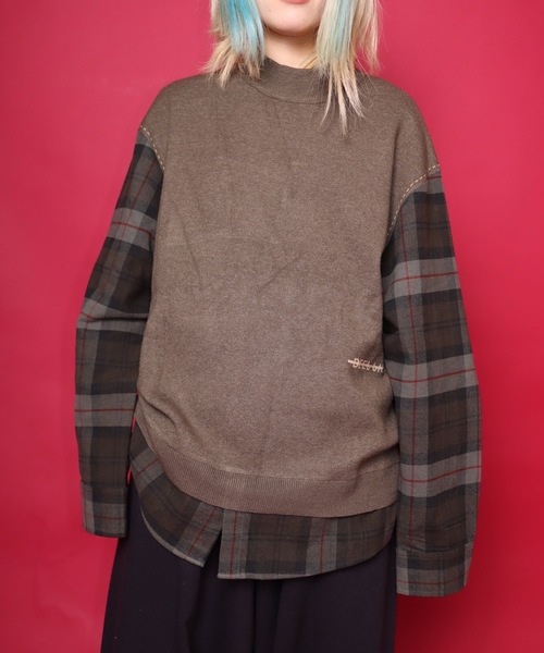 rovtski（ロフトスキー）の「【ビッグシルエット】 SIDDESIGN TOPS/デザイントップス ニットセーター&パーカー（ニット/セーター・レディース・ブラック系その他/グリーン系その他/ブラック系その他2/ブラック系その他3/ブラック系その他4/ブラック系その他5/ブラック系その他6/グリーン系その他2・FREE）」の17枚目の写真