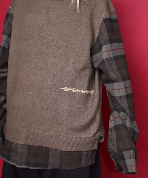 rovtski（ロフトスキー）の「【ビッグシルエット】 SIDDESIGN TOPS/デザイントップス ニットセーター&パーカー（ニット/セーター・レディース・ブラック系その他/グリーン系その他/ブラック系その他2/ブラック系その他3/ブラック系その他4/ブラック系その他5/ブラック系その他6/グリーン系その他2・FREE）」の16枚目の写真