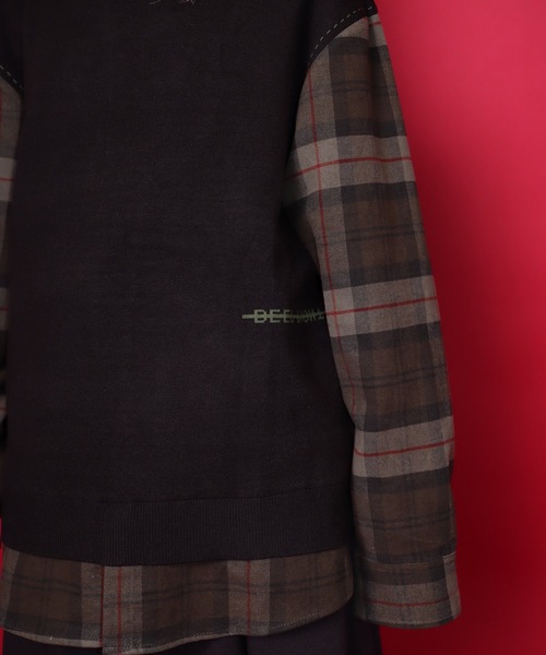 rovtski（ロフトスキー）の「【ビッグシルエット】 SIDDESIGN TOPS/デザイントップス ニットセーター&パーカー（ニット/セーター・レディース・ブラック系その他/グリーン系その他/ブラック系その他2/ブラック系その他3/ブラック系その他4/ブラック系その他5/ブラック系その他6/グリーン系その他2・FREE）」の9枚目の写真