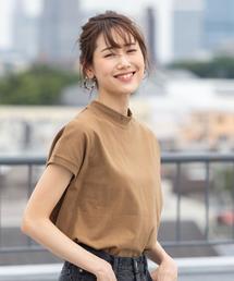 coen | 【復刻・WEB限定カラー】USAコットンハイネックTシャツ#(モックネック)(Tシャツ/カットソー)