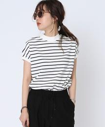 coen | 【復刻・WEB限定カラー】USAコットンハイネックTシャツ#(モックネック)(Tシャツ/カットソー)