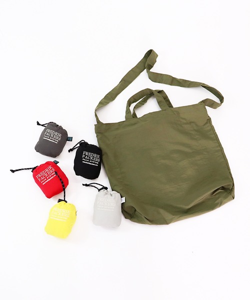 FREDRIK PACKERS(フレドリックパッカーズ)の「FREDRIK PACKERS / フレドリックパッカーズ salle de bal別注 タホ TAHO SMALL エコバッグ(エコバッグ/サブバッグ・レディース・チャコールグレー/ブラック/ネイビー/レッド/オリーブ/カーキ/シルバー/イエロー・FREE)」の4枚目の写真