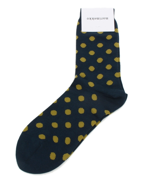 fennica（フェニカ）の「marimekko / poltsiソックス（ソックス/靴下・レディース・パープル/ネイビー・34‐36/37‐39）」の2枚目の写真