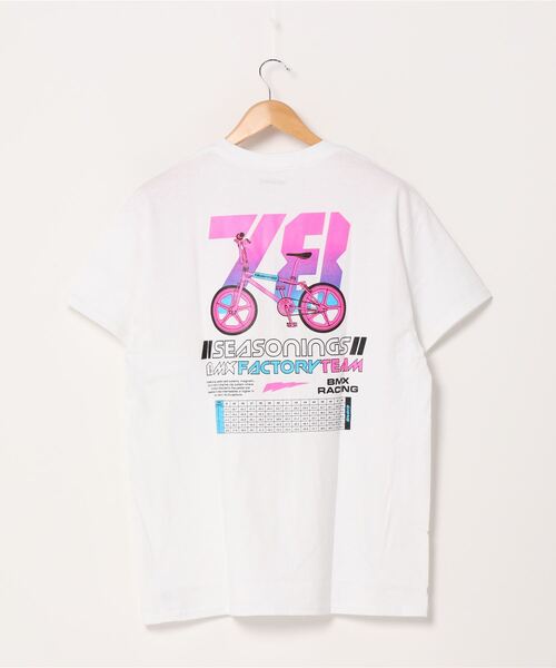 SEASONING(シーズニング)の「seasoning / GIONO S/S TEE "BMX"(Tシャツ/カットソー・メンズ・ブラック/ホワイト・LARGE/MEDIUM)」の7枚目の写真