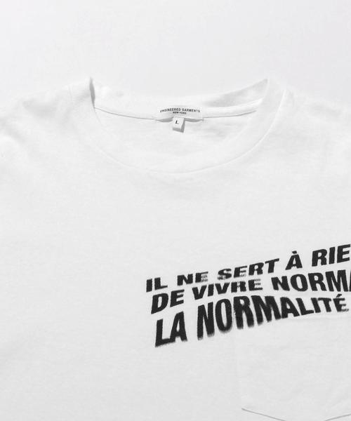 Engineered Garments（エンジニアードガーメンツ）の「＜Engineered Garments＞ NORMAL TEE/Tシャツ □□（Tシャツ/カットソー・メンズ・ホワイト・LARGE/MEDIUM）」の3枚目の写真