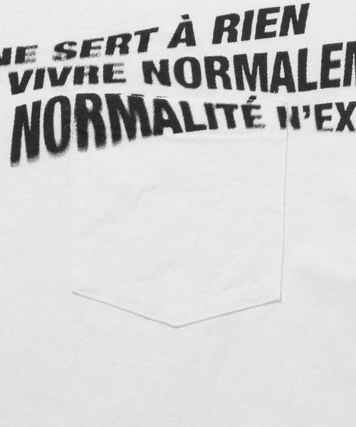 Engineered Garments（エンジニアードガーメンツ）の「＜Engineered Garments＞ NORMAL TEE/Tシャツ □□（Tシャツ/カットソー・メンズ・ホワイト・LARGE/MEDIUM）」の6枚目の写真