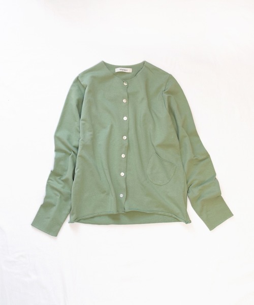Marient（マリエント）の「カットオフカーデ（カーディガン/ボレロ・レディース・グリーン/グレー/ベージュ/ホワイト・FREE）」の4枚目の写真