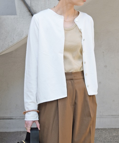 Marient（マリエント）の「カットオフカーデ（カーディガン/ボレロ・レディース・グリーン/グレー/ベージュ/ホワイト・FREE）」の13枚目の写真