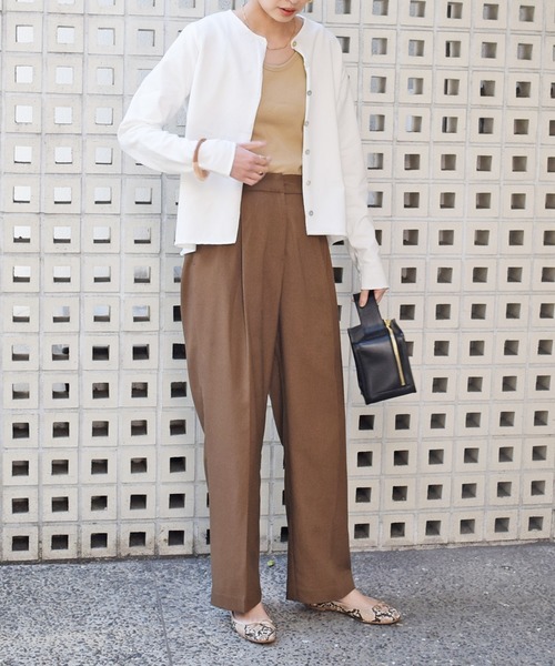 Marient（マリエント）の「カットオフカーデ（カーディガン/ボレロ・レディース・グリーン/グレー/ベージュ/ホワイト・FREE）」の16枚目の写真