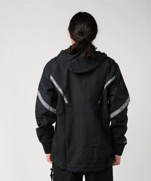 その他アウター Mitchell & Ness HALF ZIP ANORAK BLK REFLECTIVE