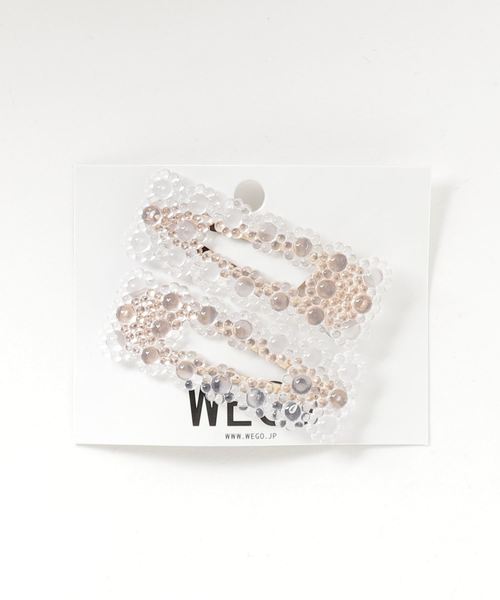WEGO（ウィゴー）の「WEGO/【2点セット】クリアヘアピン（ヘアピン・レディース・ピンク/その他1/オレンジ/ブラウン・FREE）」の4枚目の写真