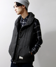 WEGO | WEGO/ツイードパデッドベスト(ダウンベスト)