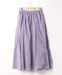 earth music&ecology | コットンボイルギャザーフレアスカート(スカート)