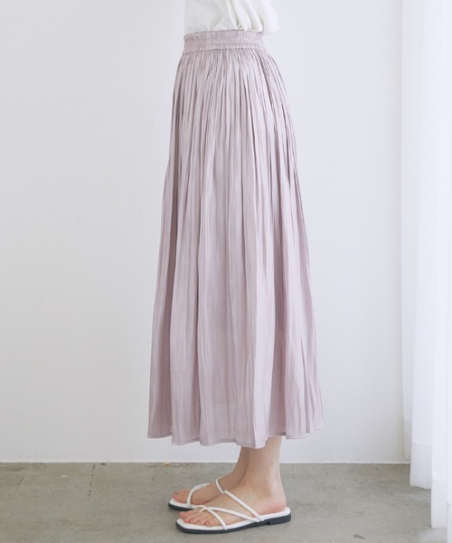 VIS（ビス）の「フェードアウトシャイニースカート（スカート・レディース・カーキ/ピンク/グリーン/キャメル/キナリ/ダークブラウン/サックスブルー/ラベンダー/ブラウン系その他/ライトグリーン・S/M）」の13枚目の写真