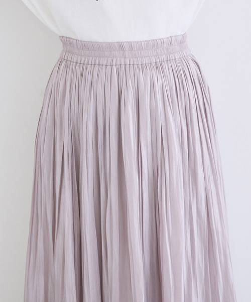 VIS（ビス）の「フェードアウトシャイニースカート（スカート・レディース・カーキ/ピンク/グリーン/キャメル/キナリ/ダークブラウン/サックスブルー/ラベンダー/ブラウン系その他/ライトグリーン・S/M）」の15枚目の写真