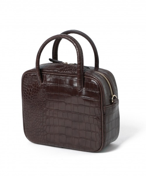 LOWRYS FARM(ローリーズファーム)の「スクエアボストンBAG 891590(ボストンバッグ・レディース・アイボリー/ブラック/ブラウン・FREE)」の4枚目の写真